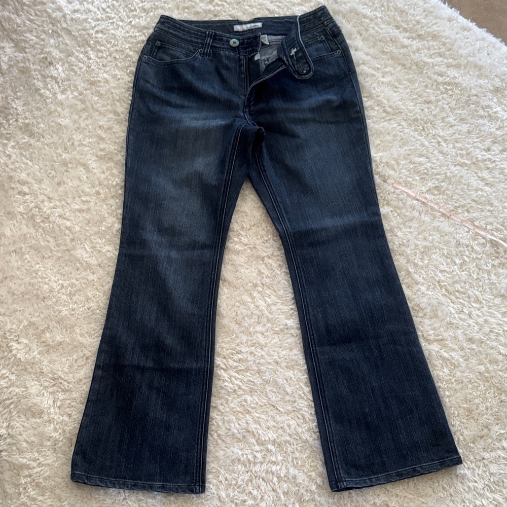 Chico's Dark Blue Flare Jeans